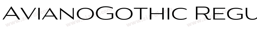 AvianoGothic Regular字体转换